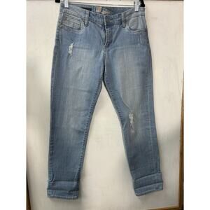 KUT From the Kloth Womens Size 10‎ Blue Katy Boyfriend Light Wash Stretch Denim